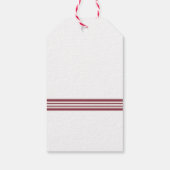 Red Snowman Weihnachten Geschenkanhänger (Rückseite)