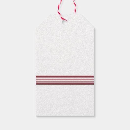 Red Snowman Weihnachten Geschenkanhänger (Rückseite)