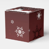 Red Snowman Winter Landschaft Weihnachten Gefallen Geschenkschachtel (Vorderseite)