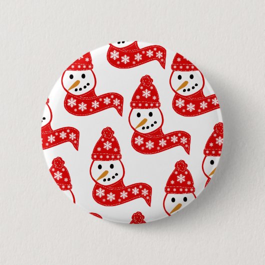 Red Snowmen Buttons (Vorderseite)