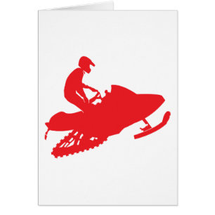 Red-Snowmobiler