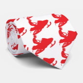 Red-Snowmobiler Krawatte (Gerollt)