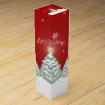 Red Snowy Christmas Tree Weingeschenkbox Weinbox<br><div class="desc">Geschenke etwas Weihnachtsgeist in dieser Weihnachtszeit mit dieser festlichen Red Snowy Weihnachtsbaum Wein Geschenkbox. Die Geschenkboxen-Design verfügt über ein Trio von schneebedeckten Weihnachtsbaumen vor einem roten Hintergrund und abfallenden Schneeflocken. Mit diesem Design sind auch zusätzliche Geschenk- und Urlaubsartikel erhältlich.</div>