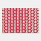 Red Soccer Ball Wrapping Craft Papier (Vorderseite 3)