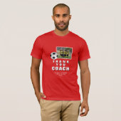 Red Soccer Vielen Dank Coach Team Foto T-Shirt (Vorne ganz)
