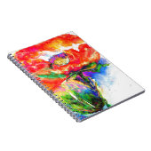 Red Solar Poppy Notizblock (Rechte Seite)