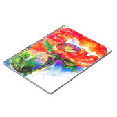 Red Solar Poppy Notizblock (Linke Seite)
