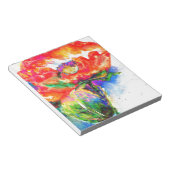 Red Solar Poppy Notizblock (angewinkelt)