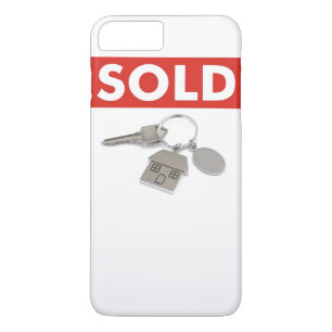 Red Sold Sign Real Anwesen Agent Zuhause Keys iPho iPhone 8 Plus/7 Plus Hülle