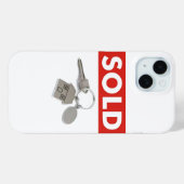 Red Sold Sign Real Anwesen Agent Zuhause Keys iPho Case-Mate iPhone Hülle (Rückseite (Horizontal))