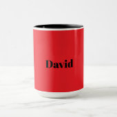 Red, solid red TEMPLATE, black text, Tasse (Zentrum)