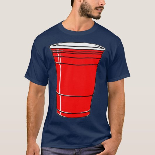 Red Solo Drink Cup lustige Grafik T-Shirt (Vorderseite)