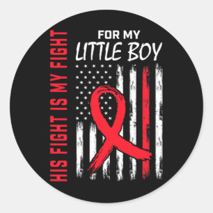 Red Son Kampfflugzeug Little Boy Heart Disease Usa Runder Aufkleber
