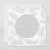 Red Songbird Modern Wedding Einladung (Rückseite)