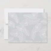 Red Songbird Save the Date Card (Rückseite)