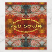 RED SONJA WEINETIKETT (Einzelnes Label)