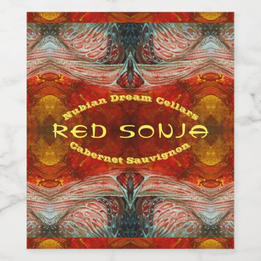 RED SONJA WEINETIKETT (Einzelnes Label)