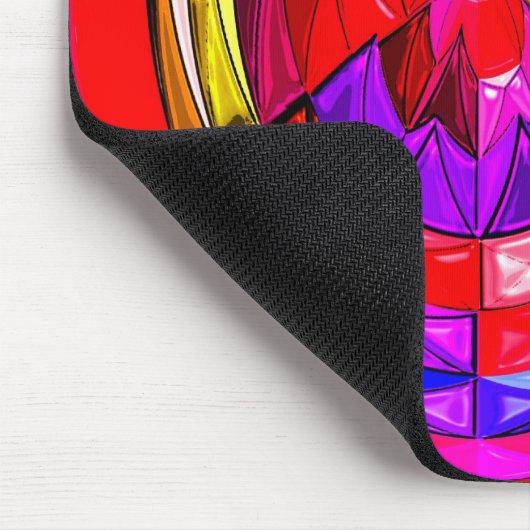 Red Space Candy Art Mousepad (Ecke)