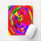 Red Space Candy Art Mousepad (Mit Mouse)