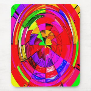 Red Space Candy Art Mousepad
