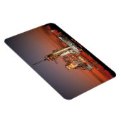 Red Space Shuttle Spaceship Atlantis auf Launch Pa Magnet (Rechte Seite)
