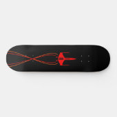 Red Spaceship Skateboard (Horizontal)