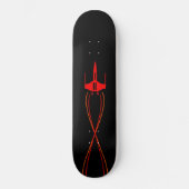 Red Spaceship Skateboard (Vorderseite)