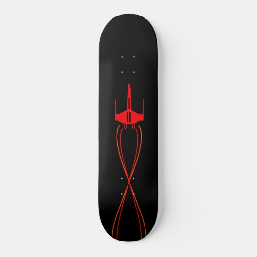 Red Spaceship Skateboard (Vorderseite)