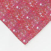 Red Sparkle Fleece Blanket (Ecke)