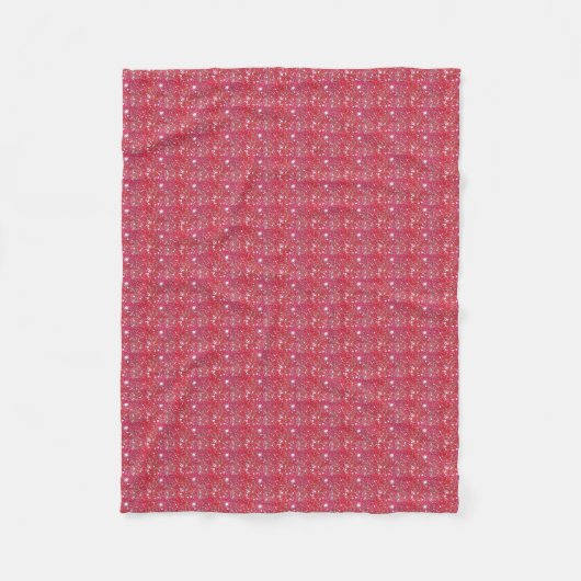 Red Sparkle Fleece Blanket (Vorderseite)