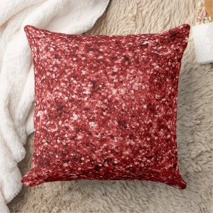 Red Sparkle Glitz Kissen