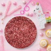 Red Sparkle Glitz Pappteller (Party)
