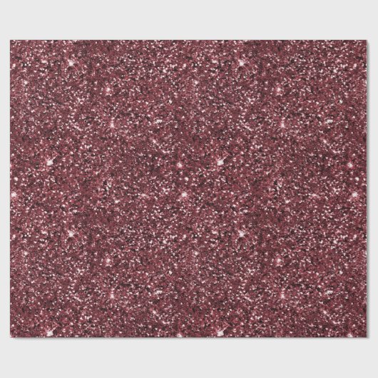Red Sparkle Glitzer Geschenkpapier (Flach)