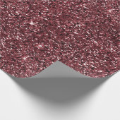 Red Sparkle Glitzer Geschenkpapier (Ecke)