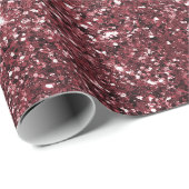 Red Sparkle Glitzer Geschenkpapier (Rolleneckpunkt)