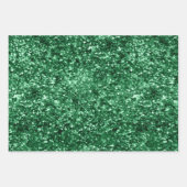 Red Sparkle Glitzer Geschenkpapier Set (Vorderseite 2)