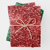Red Sparkle Glitzer Geschenkpapier Set (Beispiel)