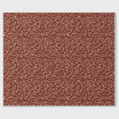 Red Sparkle Glitzer Gold Leopard Print Geschenkpapier (Flach)