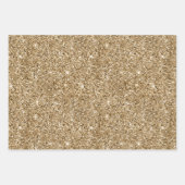 Red Sparkle Glitzer Gold Leopard Print Geschenkpapier Set (Vorderseite 3)