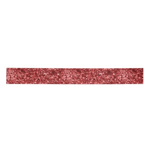 Red Sparkle Glitzer Satinband (Vorderseite)