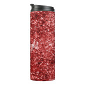 Red Sparkle Glitzer Thermosbecher (Nach rechts gedreht)