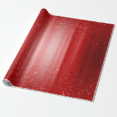 Red Sparkle Glitzer Weihnachten Geschenkpapier (Ungerollt)