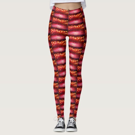 Red Sparkle Leggins (Vorderseite)