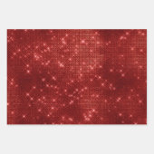 Red Sparkle Merry Christmas Tree Geschenkpapier Set (Vorderseite)