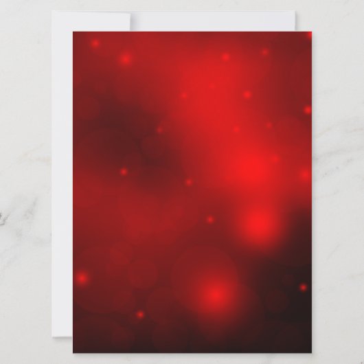 Red Sparkle Snowflake & Bow Weihnachtsfest Party E Einladung (Rückseite)