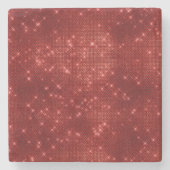 Red Sparkle Steinuntersetzer (Vorderseite)