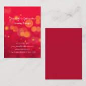 Red Sparkle Visitenkarte (Vorne/Hinten)