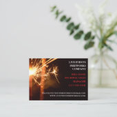Red Sparkler July 4. Store Sales Fireworks Visitenkarte (Stehend Vorderseite)