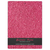 Red Sparkling Glitzer Klemmbrett (Rückseite)