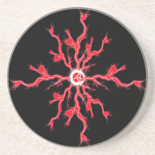 Red Sparks Lightning Untersetzer (Vorne)